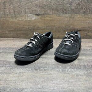 Dansko Brandi Gray Suede Lace Up Shoe Women's Size EU 39